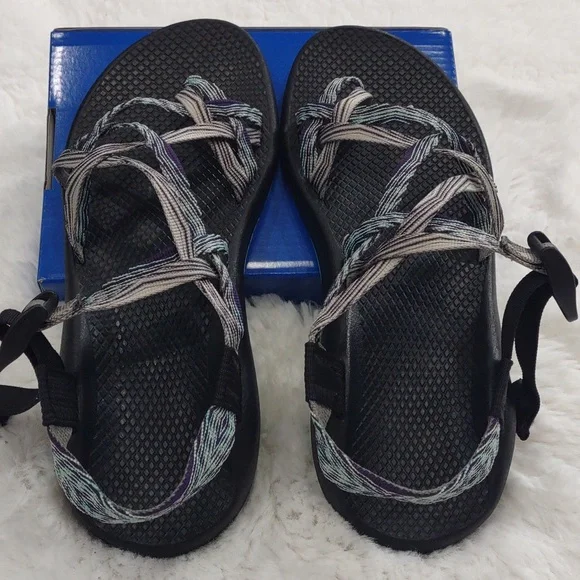 Chaco , Size W10,Black and Gray Strappy Sandals - Picture 14 of 16